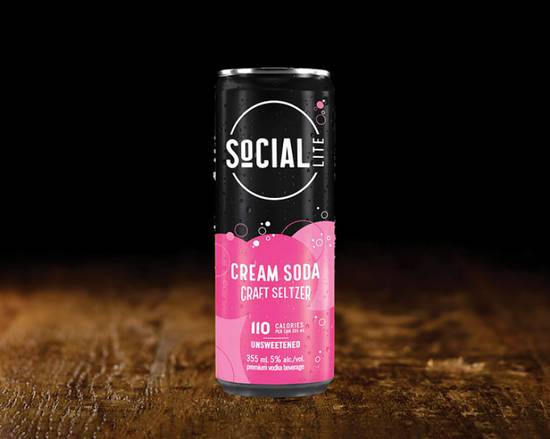 Social Lite Cream Soda Social Lite Cream Soda
