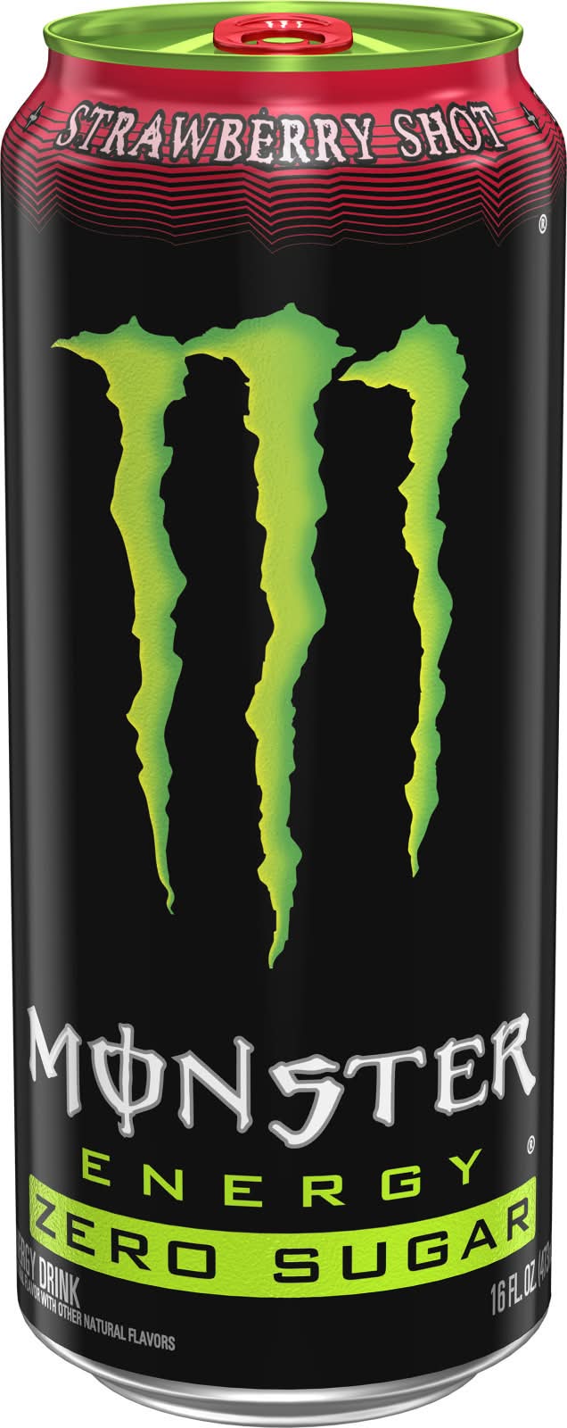 Monster Energy Flavor Shot Energy Drink, Strawberry Shot (16 fl oz)
