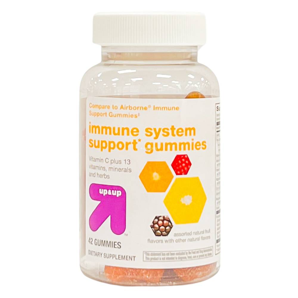 up&up Immune System Support Gummies, Assorted Fruit (42 ct)