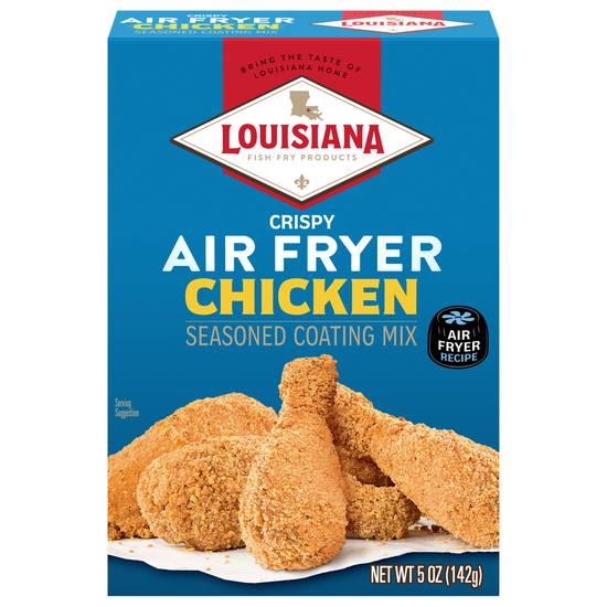 Louisiana Fish Fry Products Air Fryer Chicken Seasoned Coating Mix