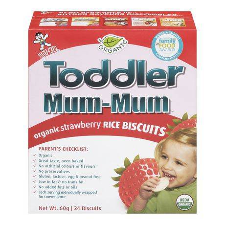 Baby Mum-Mum Toddler Organic Strawberry Rice Biscuit (60 g)