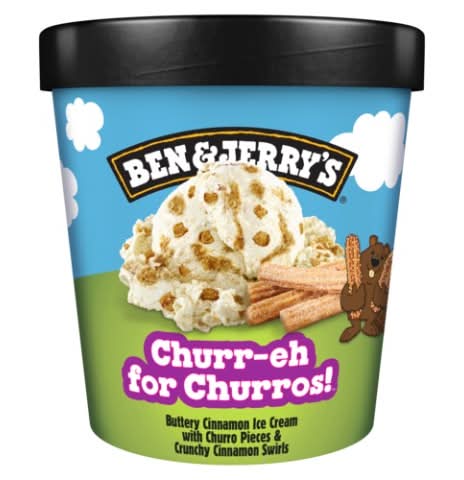 Ben & Jerry's Churr-Eh For Churros Ice Cream, Buttery Cinnamon (473 g)