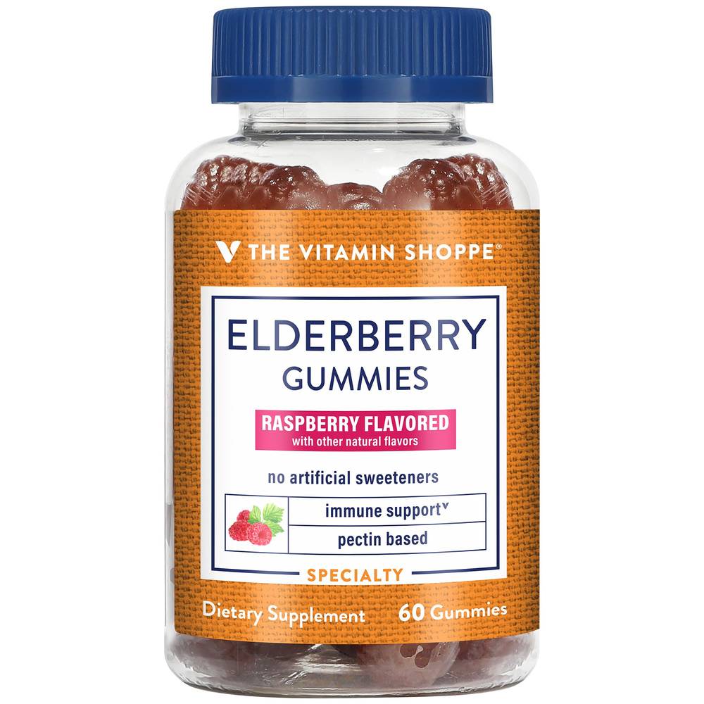 Elderberry Gummies – Immune Support – Raspberry (60 Gummies)