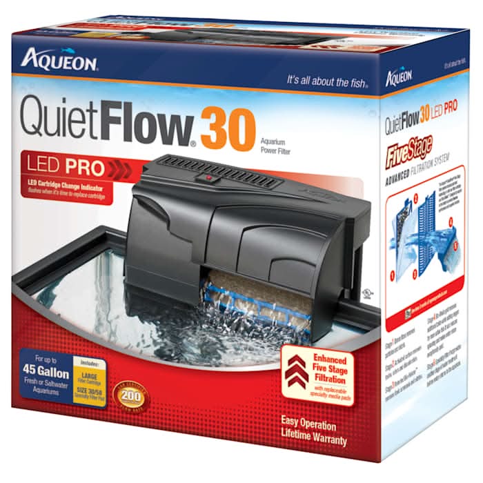 Aqueon QuietFlow 30 Aquarium Power Filter
