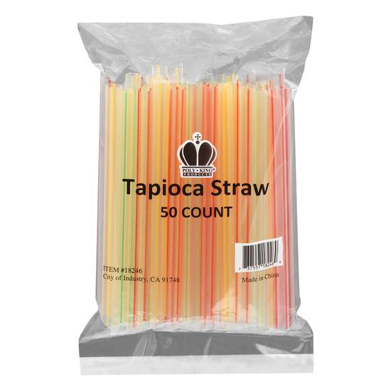 Poly King Tapioca Straws (50 ct)