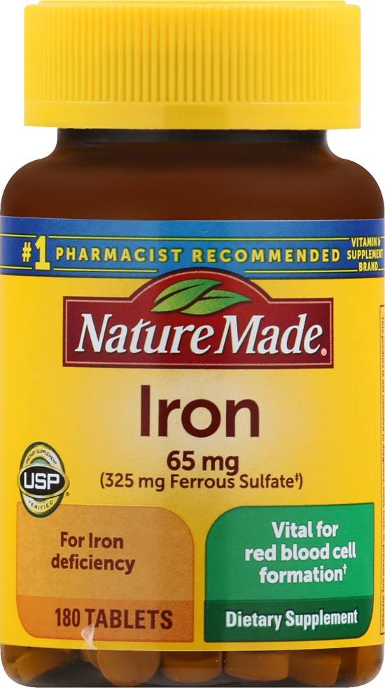 Nature Made Iron 65 mg Tablets