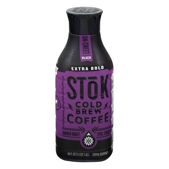 Stōk Un-Sweet Black Extra Bold Cold Brew Coffee (48 fl oz)