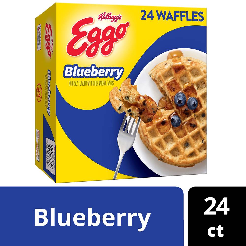 Eggo Blueberry Waffles Family pack (24 x 1.23 oz)