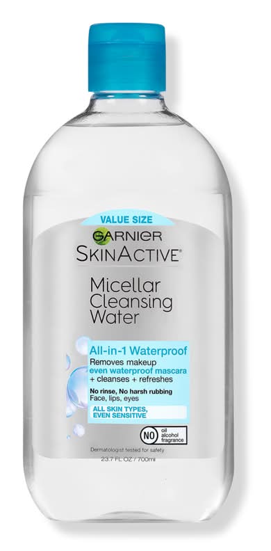 Garnier SkinActive Micellar Cleansing Water All-in-1 Cleanser & Waterproof Makeup Remover 23.7 oz