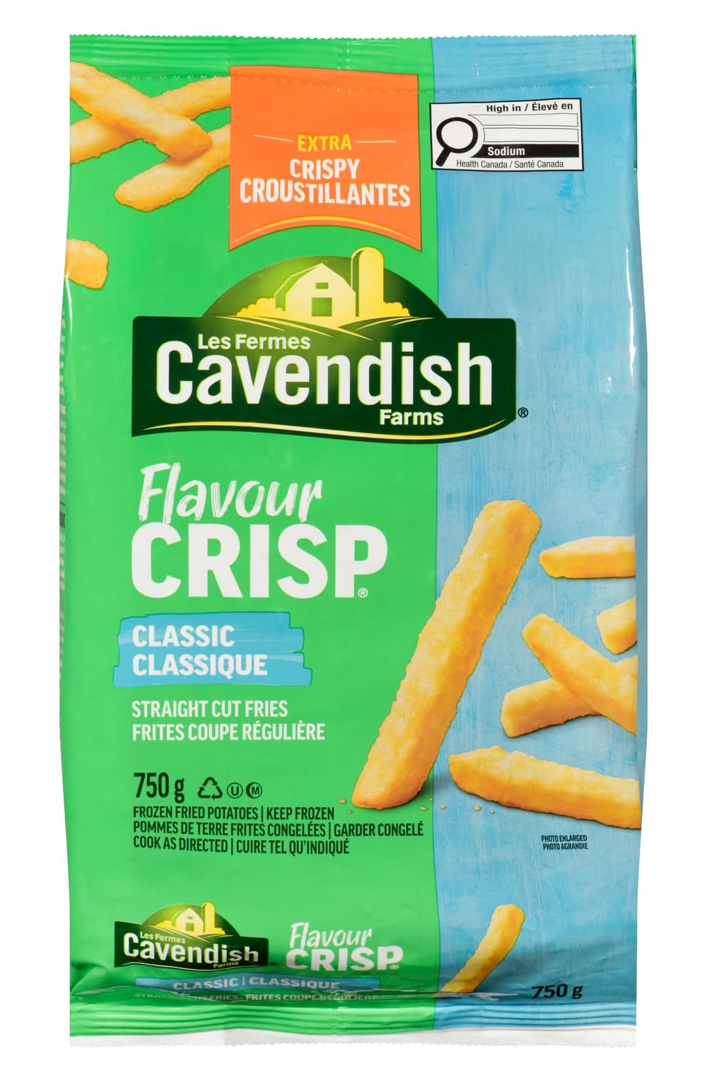 Cavendish farms flavourcrisp coupe régulière croustillante classique - crispy classic straight cut fries (750 g)