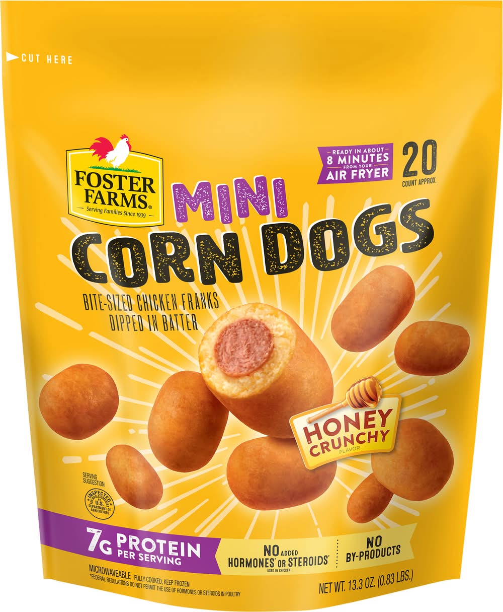Foster Farms Mini Corn Dogs, Honey Crunchy (13.3 oz, 20 ct)