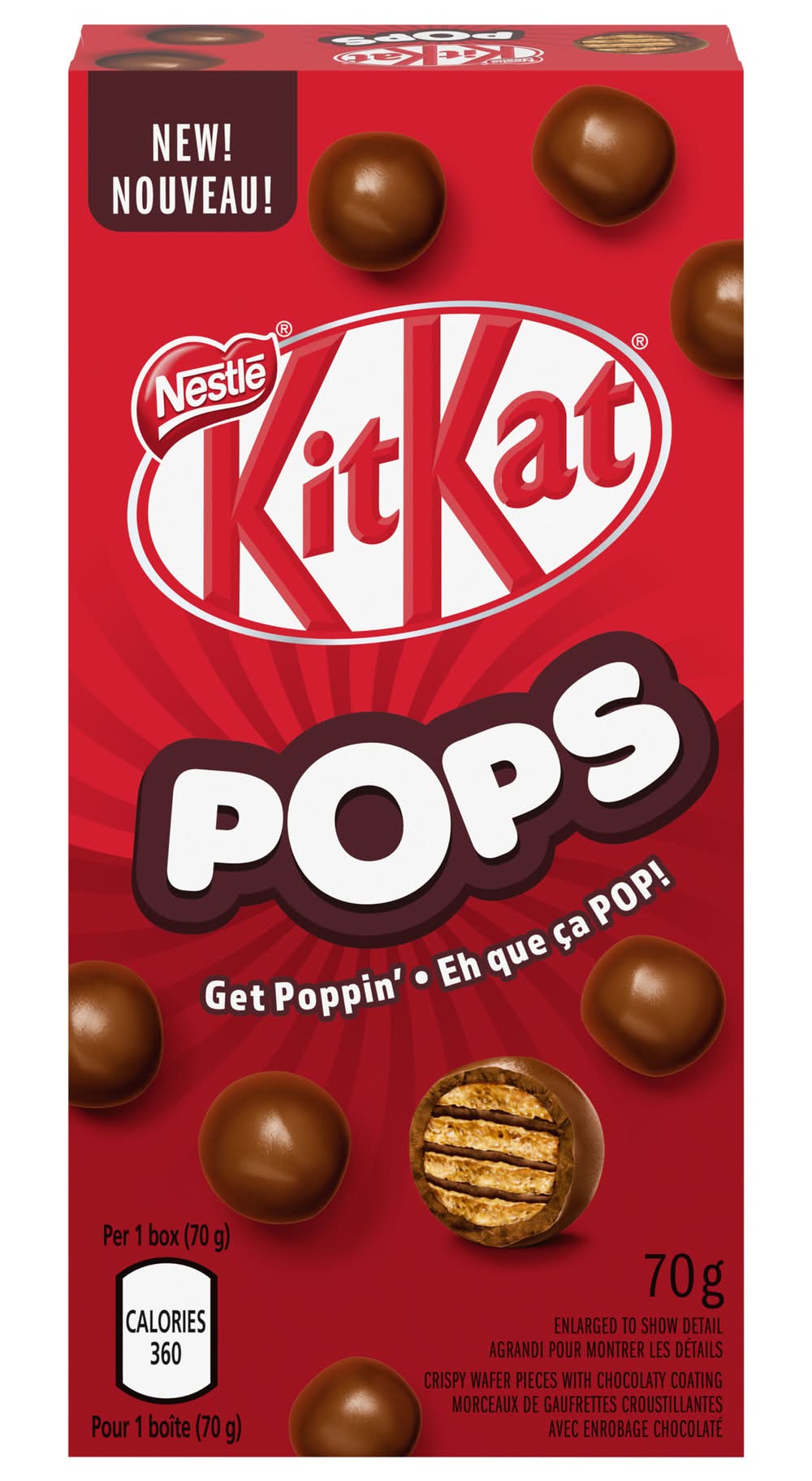 Kit kat bonbons pops - kitkat pops bite-sized snacks (12 x 70 g)