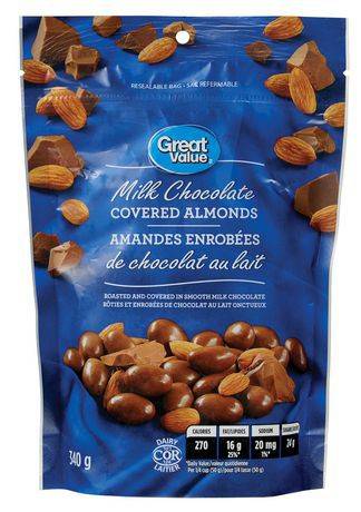 Great Value Milk Chocolate Covered Almonds (340 g)