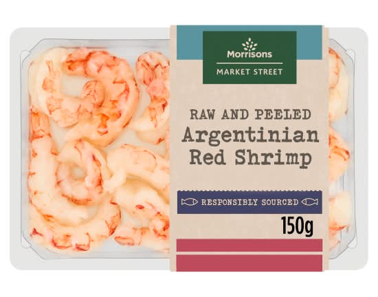 Morrisons Market Street Raw Peeled Argentinian Red Shrimp (150g)