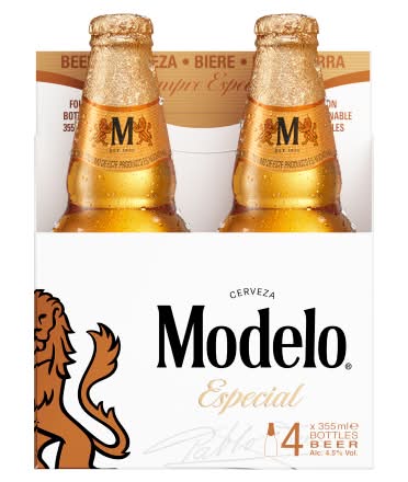 Modelo Especial Mexican Lager Beer (4 x 355ml)