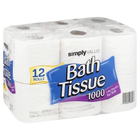 Simply Value Bathroom Tissue (12 ct)
