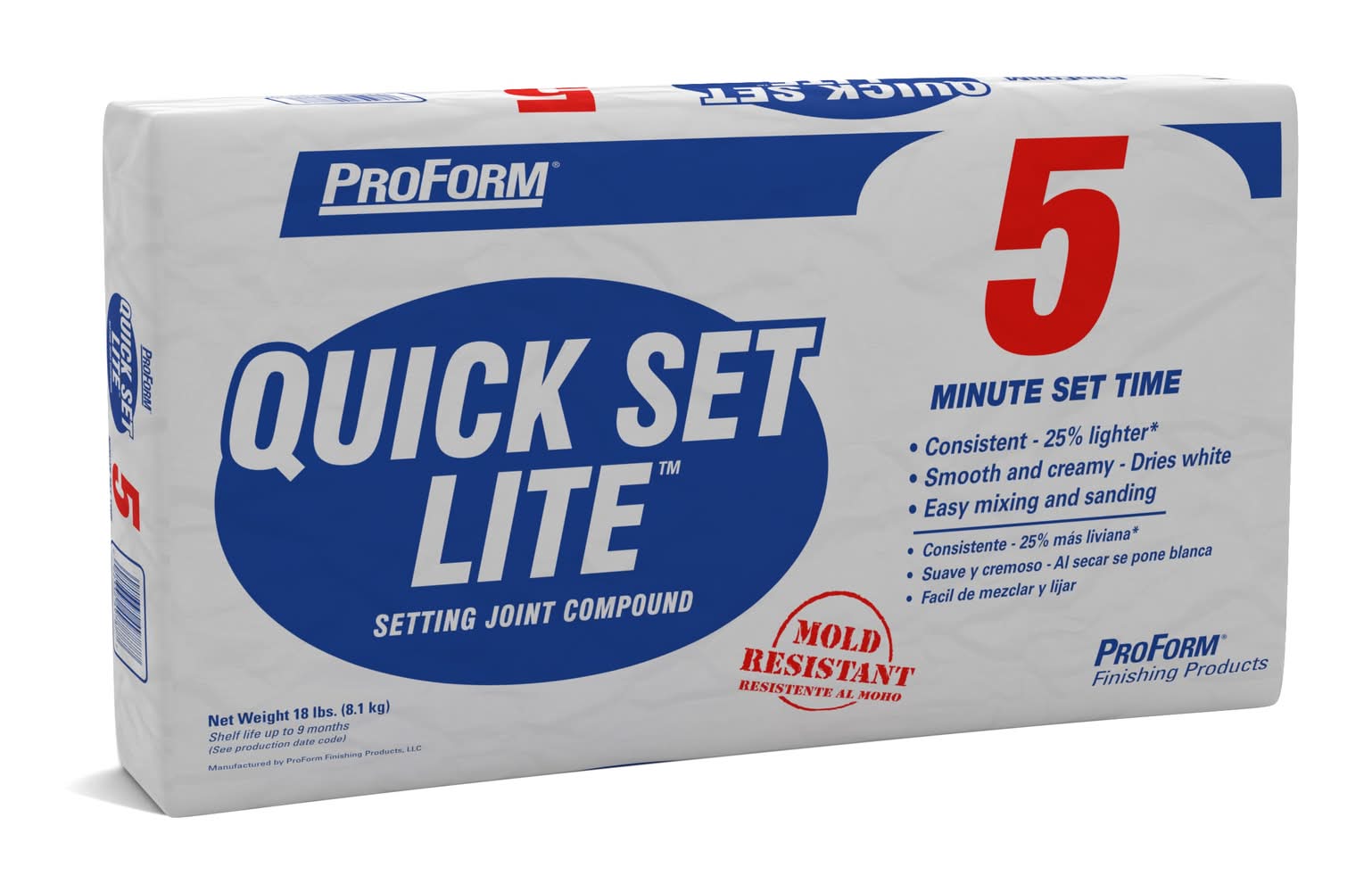 ProForm Quick Set Lite 18 -lbs Powder Lightweight Drywall Joint Compound Bag