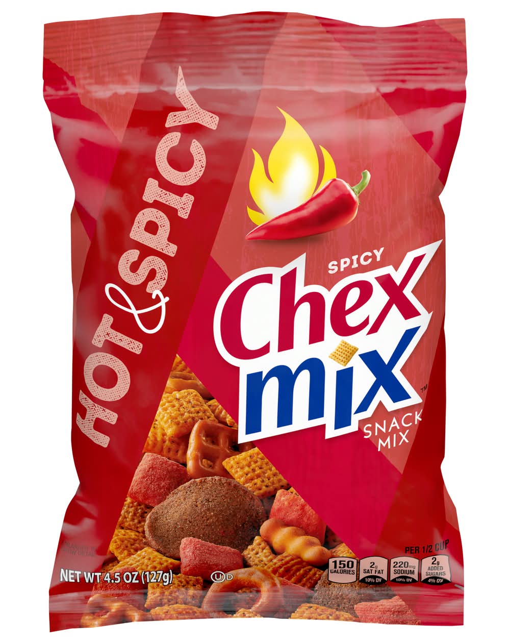 Chex Mix Snack Mix, Hot-Spicy (4.5 oz)
