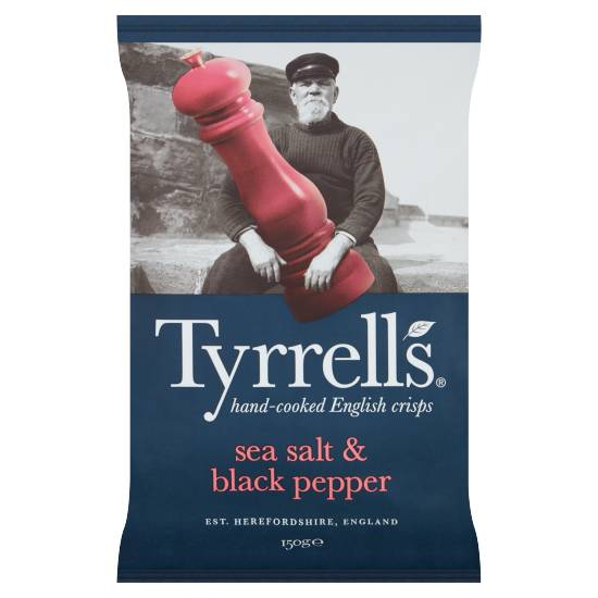 Tyrrells Sea Salt & Black Pepper Sharing Crisps 150g