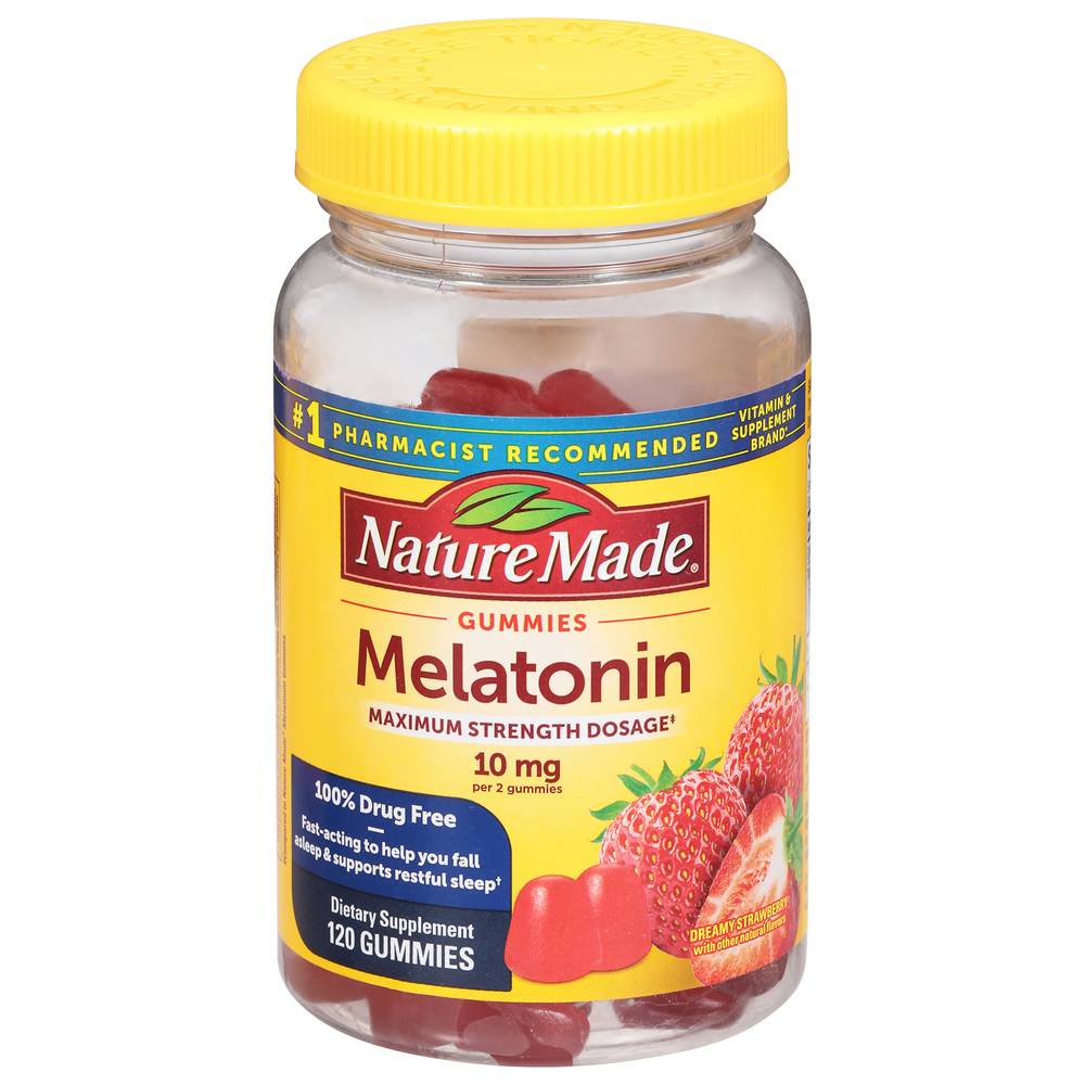 Nature Made Strawberry 10 mg Melatonin Gummies (0.81 lbs)