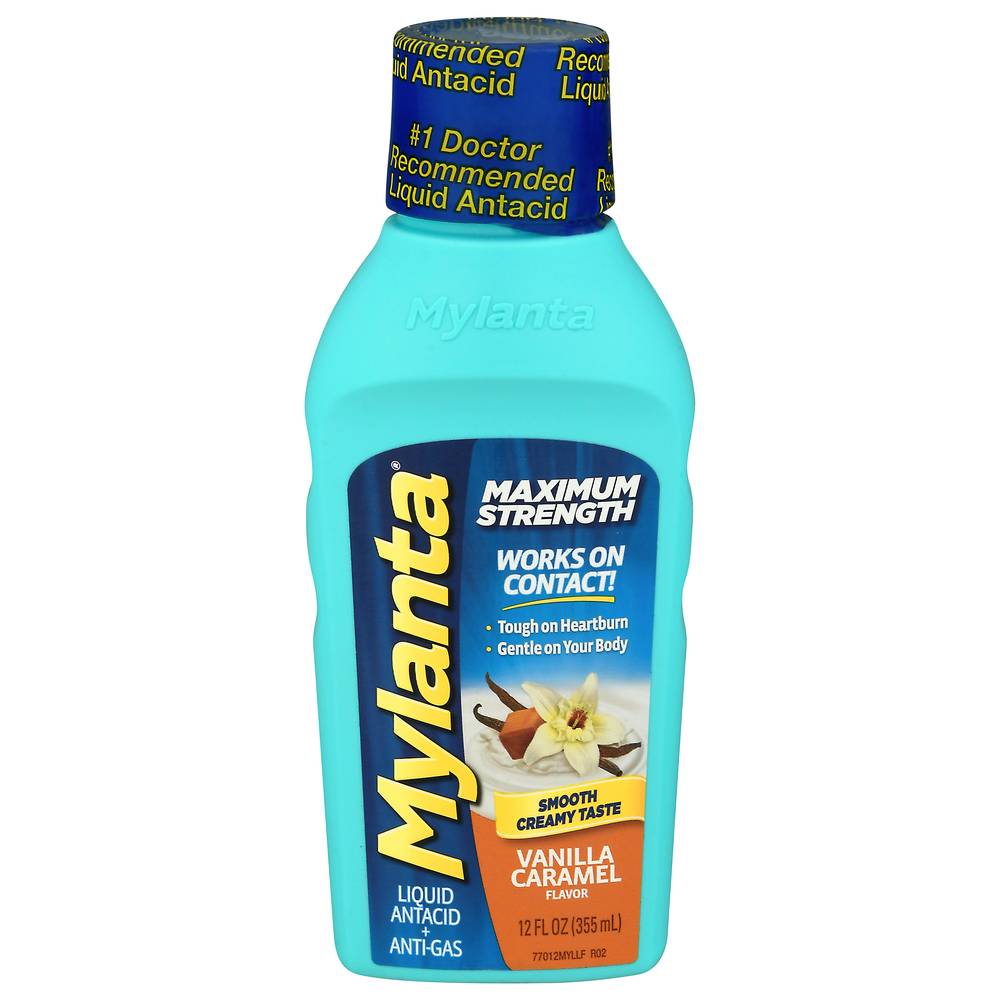 Mylanta Maximum Strength Vanilla Caramel Antacid + Anti-Gas Liquid