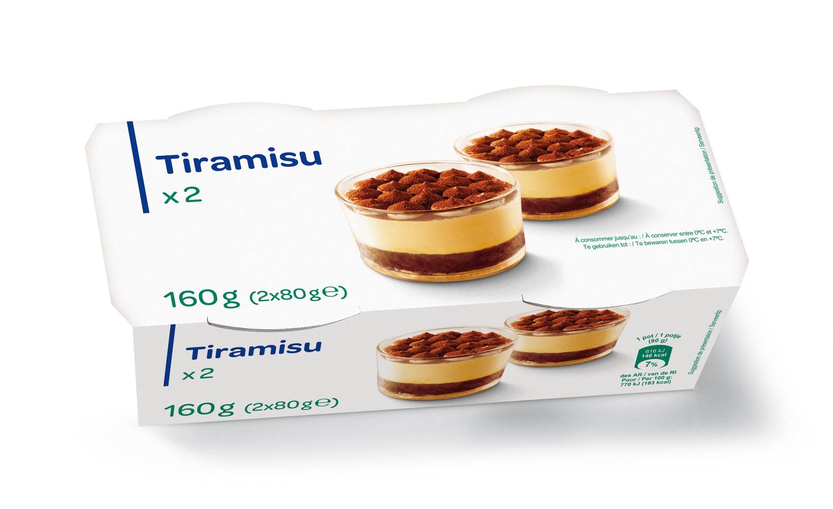 Carrefour - Tiramisu (2 pièces)