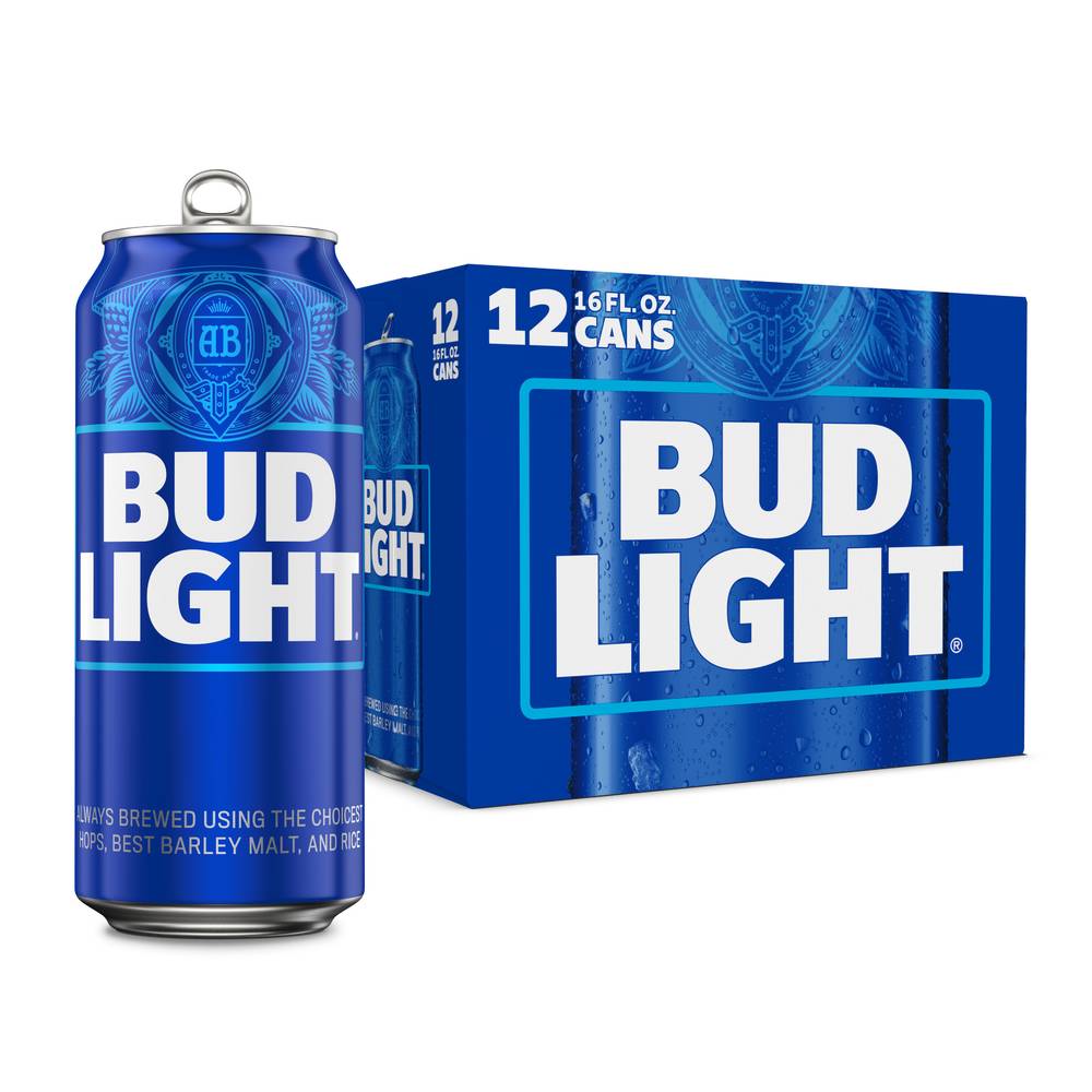 Bud Light Domestic Lager Beer (12 ct, 16 fl oz)