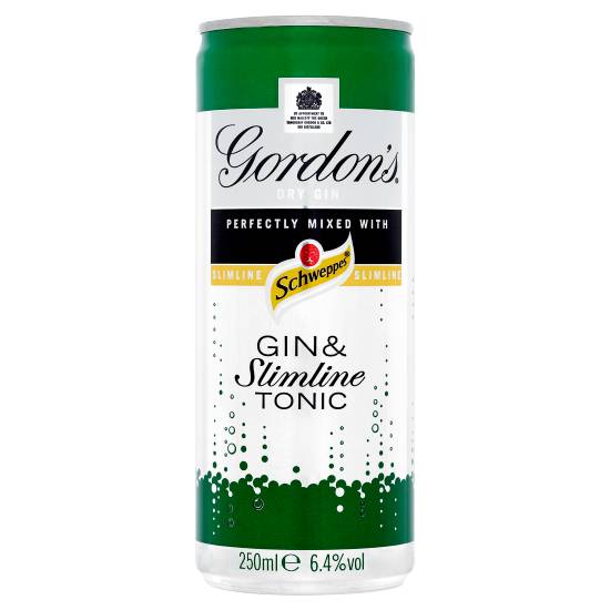 Gordon's Schweppes Gin & Slimline Tonic (250ml)