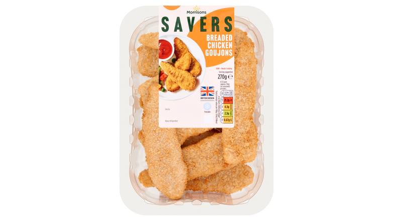 Morrisons Savers Breaded Goujons 270g