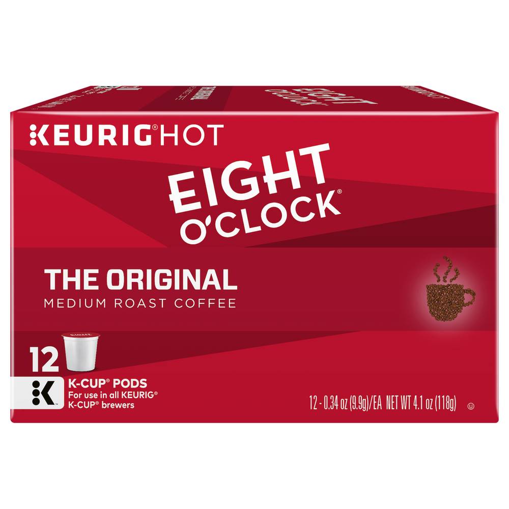 Eight O'Clock K-Cup Pods Medium Roast the Original Coffee (4.08 oz)