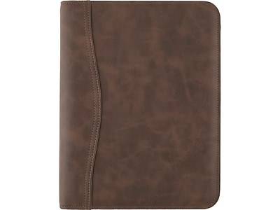AT-A-GLANCE Starter Set 5.5 x 8.5 Personal Organizer, Faux Leather, Distressed Brown (031-0140-04)