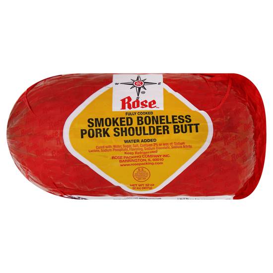 Rose Smoked Boneless Pork Shoulder Butt (32 oz)