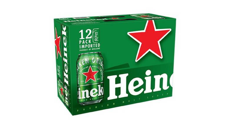 Heineken Premium Lager Cans 12 oz, 12 pk