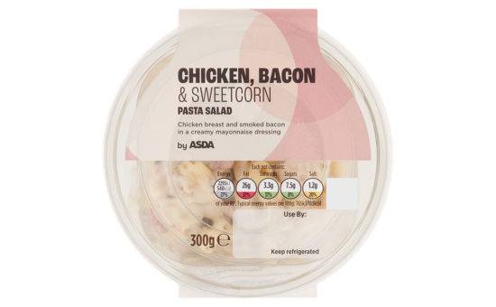 Asda Chicken, Bacon & Sweetcorn Pasta Salad 300g