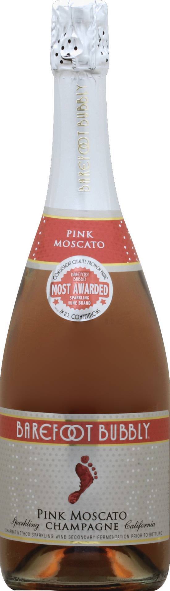 Barefoot Bubbly Pink Moscato Sparkling Champagne Wine (750 ml)