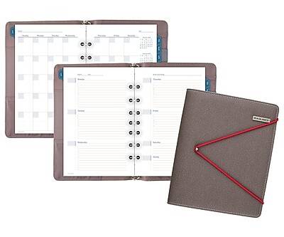 Undated AT-A-GLANCE 5.5 x 8.5 Planner, Fashion Starter Set, Gray (DR1107-040)