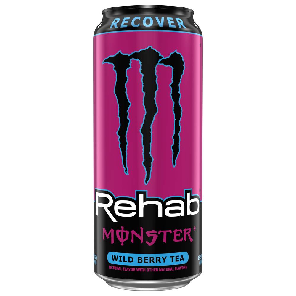 Monster Energy Rehab Energy Drink, Wild Berry Tea (15.5 fl oz)