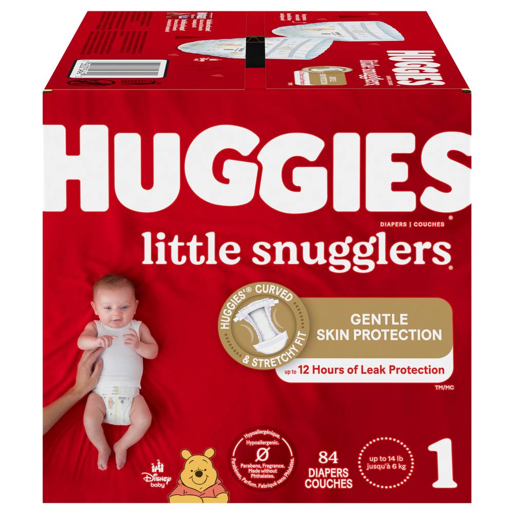 Huggies Little Snugglers Baby Diapers (84 ct)