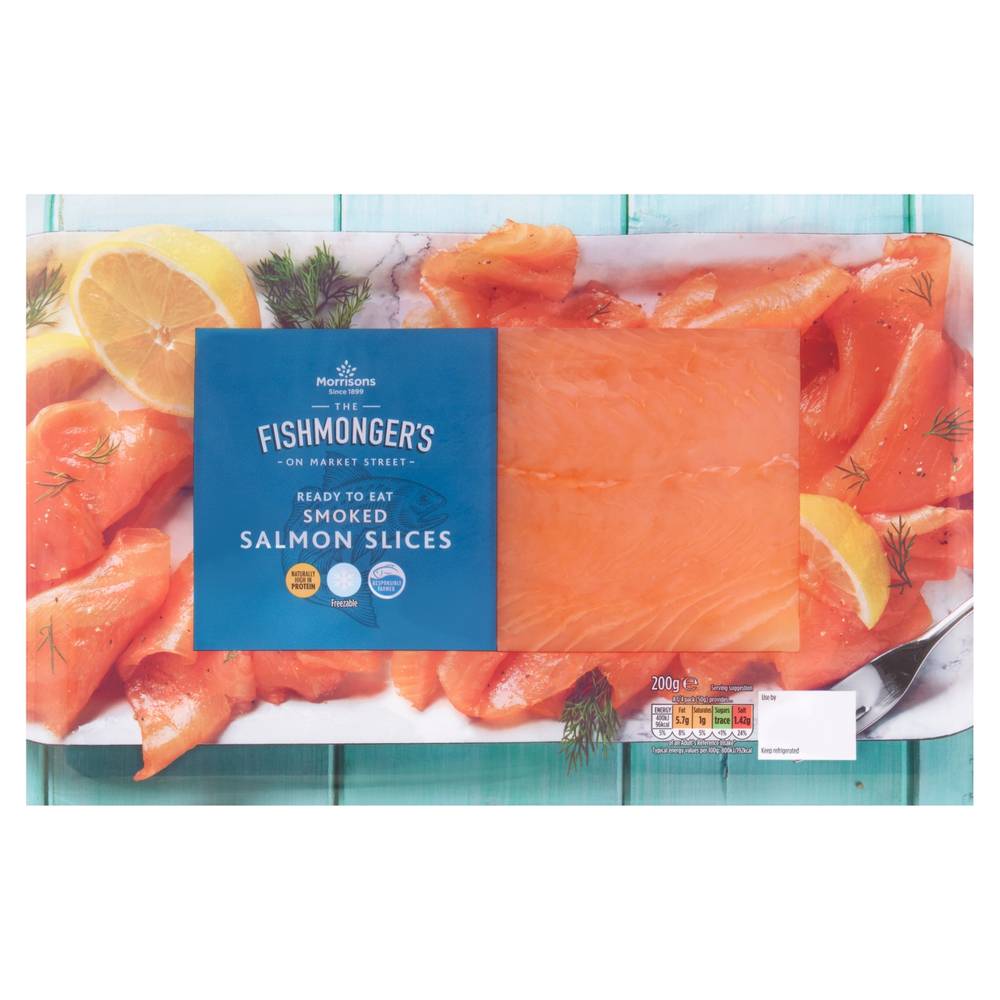 Morrisons the Fishmonger's on Market Street Smoked Salmon Slices