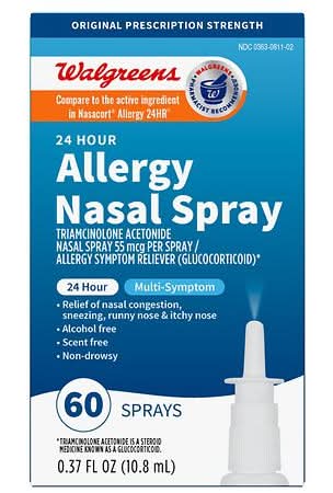 Walgreens Triamcinolone Acetonide 24 Hour Multi Symptoms Allergy Nasal Spray (10.8 ml)