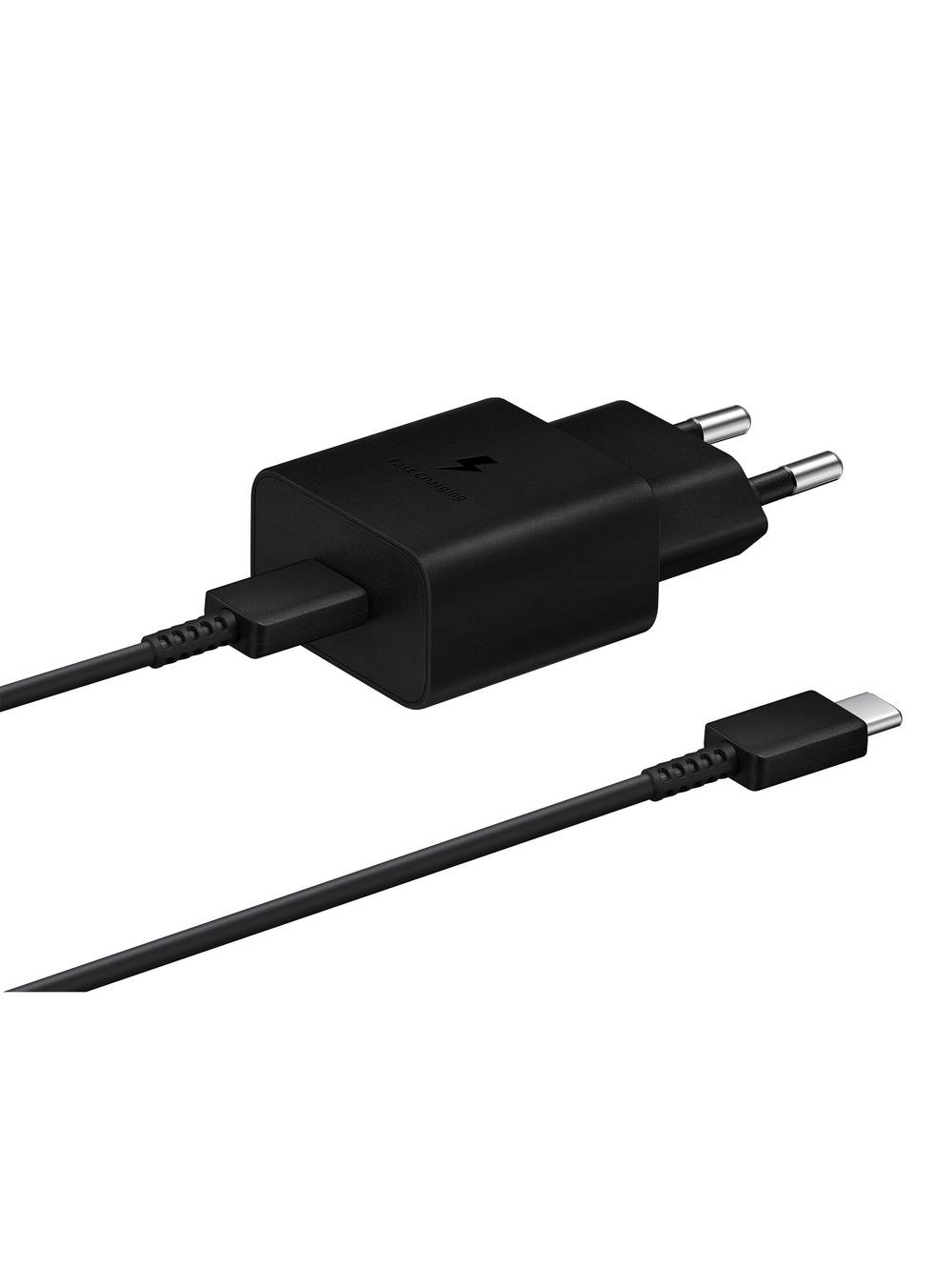 Samsung cargador power adapter 15w con cable negro (1 u)