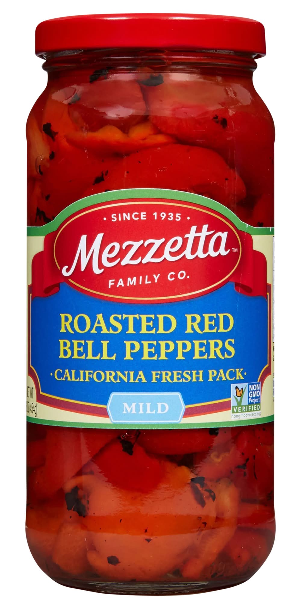 Mezzetta Mild Roasted Red Bell Peppers (16 oz)