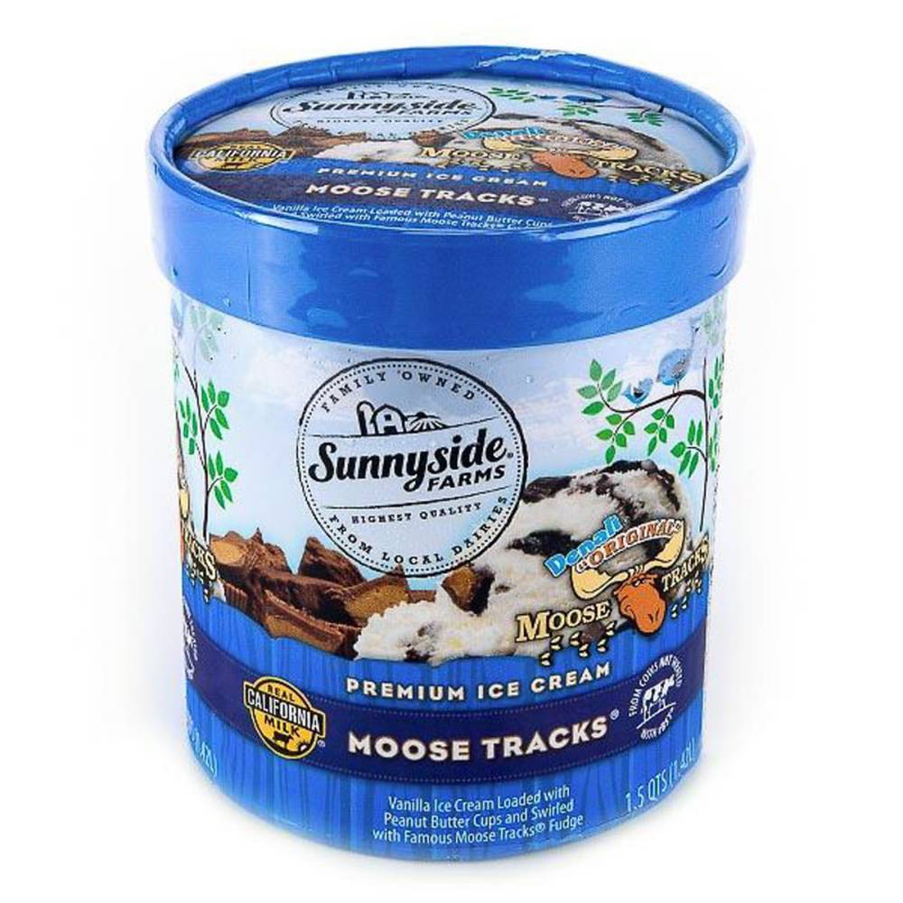 Sunnyside Farms Moose Tracks Premium Ice Cream