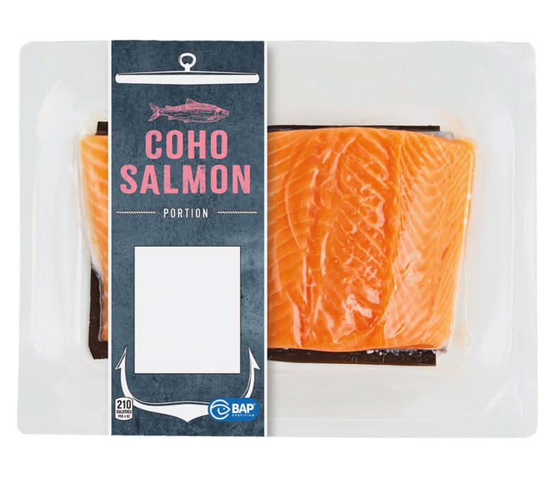 Pier 33 Gourmet Sprinach & Feta Coho Salmon Portion (1 lbs)