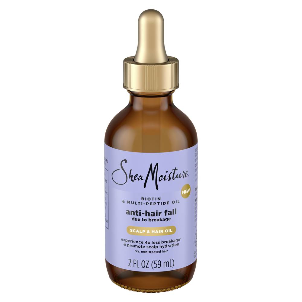 Shea Moisture Anti-Hair Fall Scalp & Hair Oil - Biotin & Multi-Peptide, 2 fl oz