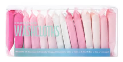 Compressed Washcloths Pink