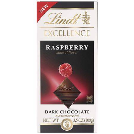 Lindt Excellence Dark Chocolate Candy Bar, Raspberry