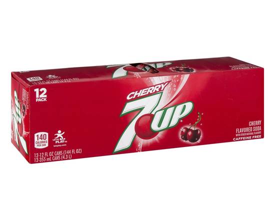 7 Up · Cherry Flavored Soda (12 x 12 fl oz)
