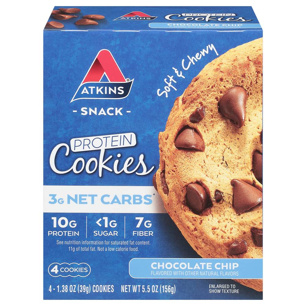 Atkins Chocolate Chip Protein Cookies,(4.Ct)