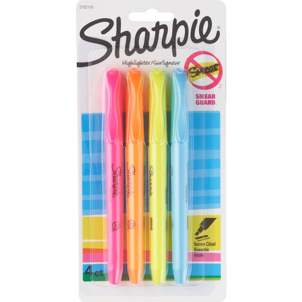 Sharpie Accent Highlighters, 5 ct